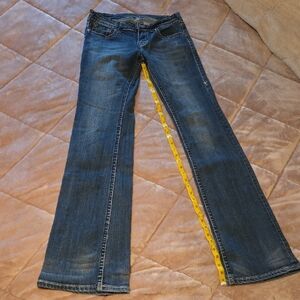 Cowgirl Tuff Blue 27 X 37 Rodeo Jeans